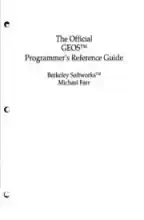 Commodore C64 Book: Official GEOS Programmers Reference Guide, The 