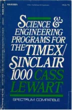 Science & Engineering Programs For The Timex Sinclair 1000